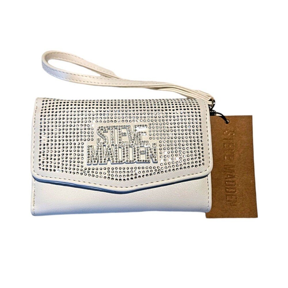 Steve Madden White BBRETT Stone Wallet